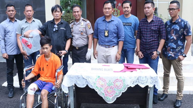 Tusuk Anggota Polri, Tukang Palak Ambruk Ditembak Polisi