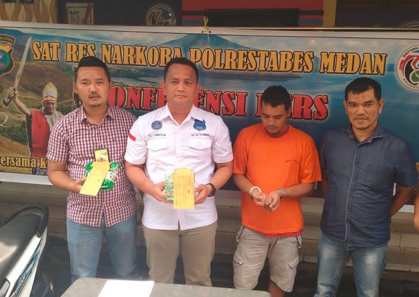 Polisi Gagalkan Peredaran 2 Kg Sabu dari Kurir Jaringan Malaysia di Kota Medan