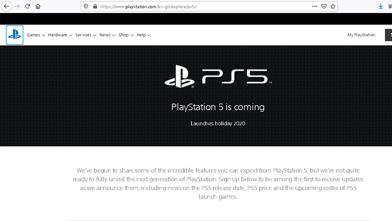 Muncul di Website Sony: Playstation 5 is Coming