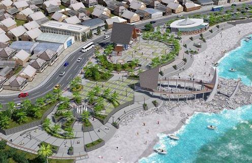 Ridwan Kamil Pamer Desain Penataan Palabuhanratu Sukabumi, Ada Taman dan Air Mancur