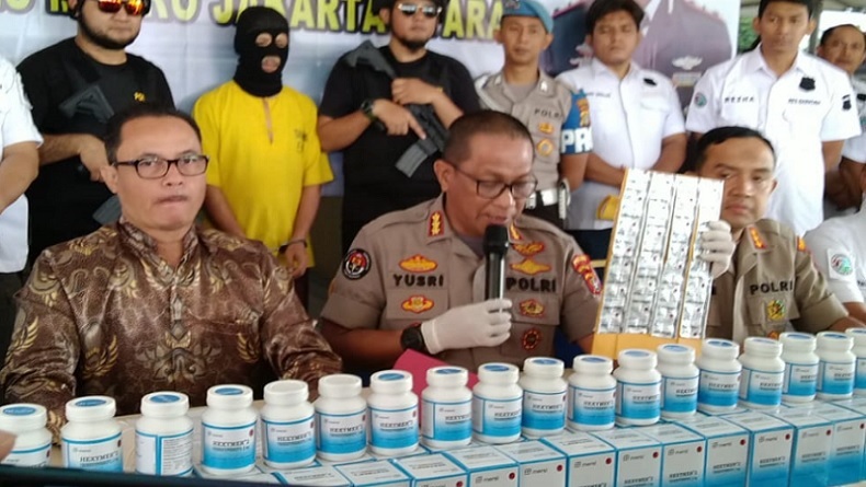 Polisi Sita 2 Juta Butir Pil Hexymer Ilegal, Pengedar Ditangkap