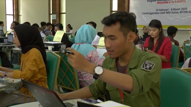 Tak Takut Korona, Ribuan Calon TKI di Jateng Serbu Bursa Kerja untuk Korsel