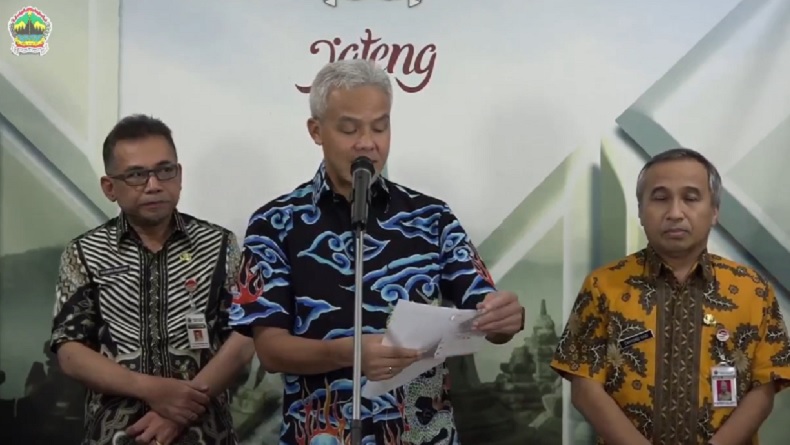 Ganjar Pranowo Umumkan 2 Pasien Positif Korona di Jateng