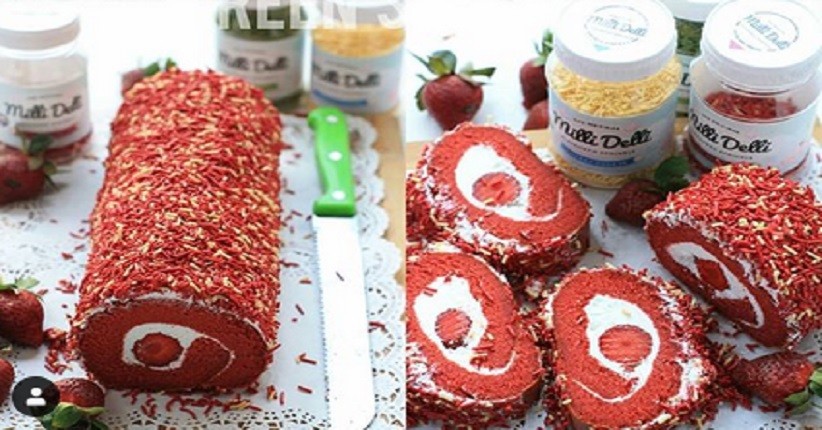 Resep Bolu Gulung, Pilihannya Rasa Red Velvet dengan Campuran Keju