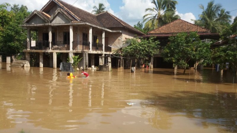 Sungai Kelingi Meluap, Puluhan Rumah di Lubuklinggau Terendam Banjir