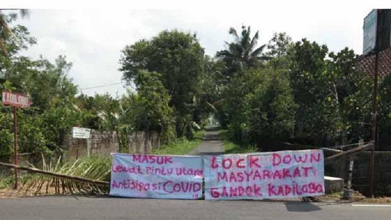 Warga Sleman Ramai-Ramai Lockdown Wilayahnya untuk Cegah Pemudik Masuk