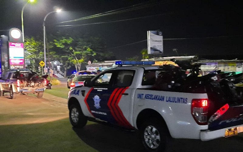 Bubarkan Balap Liar, Polresta Banyumas Sita 12 Motor