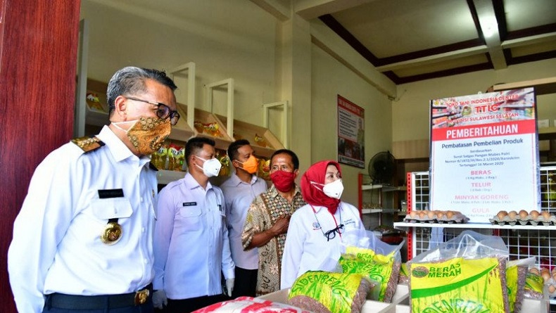 Bantu Warga Hadapi Wabah Covid-29, Pemprov Sulsel Siapkan Toko Sembako Daring