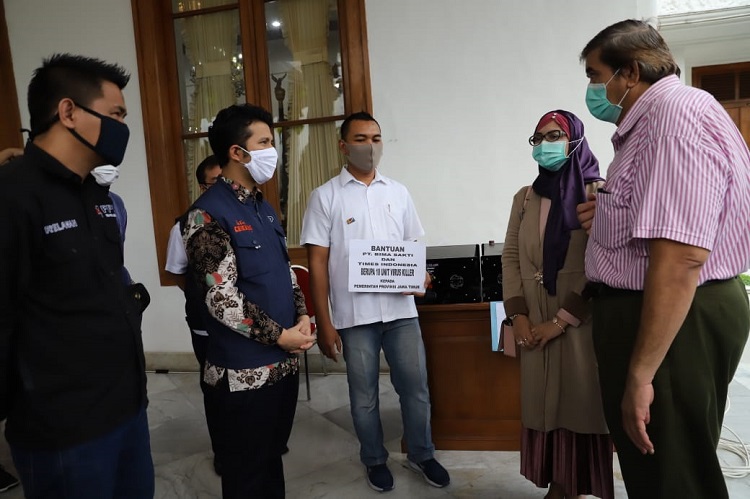 Bantu Pemprov Jatim Atasi Corona, Perusahaan Ini Ciptakan Alat Pembunuh Virus