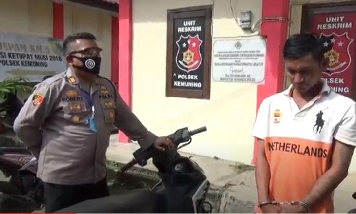 Baru Bebas 2 Hari, Napi Asimilasi di Palembang Curi Motor Pakai Obeng