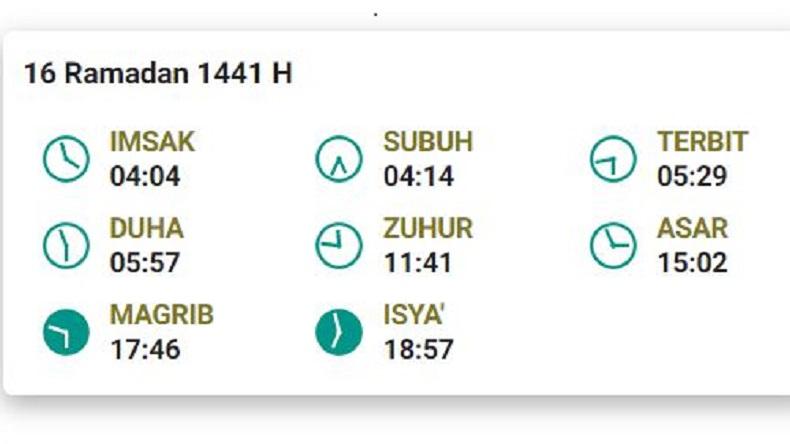 Ini Jadwal Imsakiah Sabtu 9 Mei untuk Kota Manado dan Sekitarnya