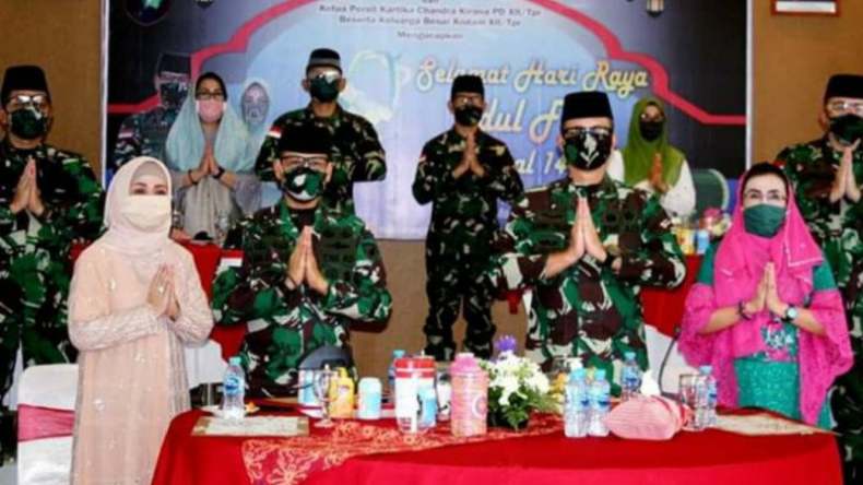 Kodam XII/Tanjungpura Gelar Halalbihalal Lebaran secara Virtual