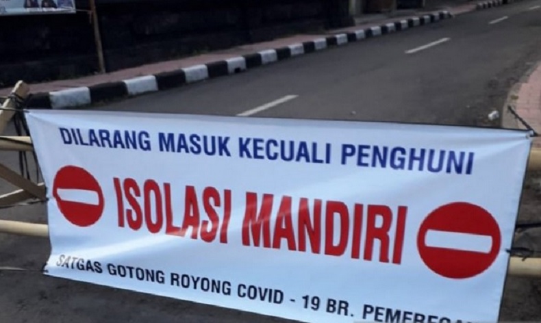 Seorang Pedagang Positif Covid-19, Banjar Pameregan di Denpasar Terapkan Isolasi