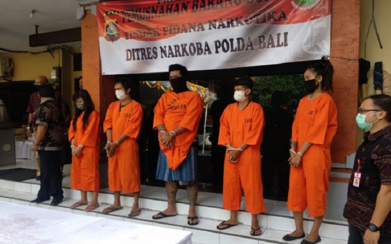 Polda Bali Tangkap 387 Tersangka Narkoba selama 6 Bulan, Denpasar TKP Terbanyak