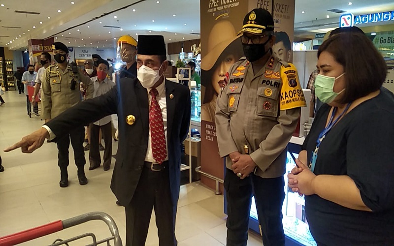 Gubernur Sumut, Kapolda dan Pangdam Tinjau Kesiapan Mal di Medan Hadapi New Normal