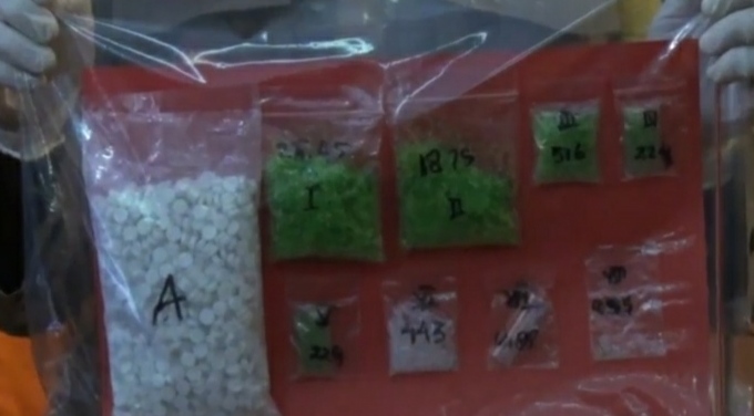 Pengedar Narkoba di Mojokerto Dibekuk, 70 Gram Sabu Warna Hijau Disita Polisi
