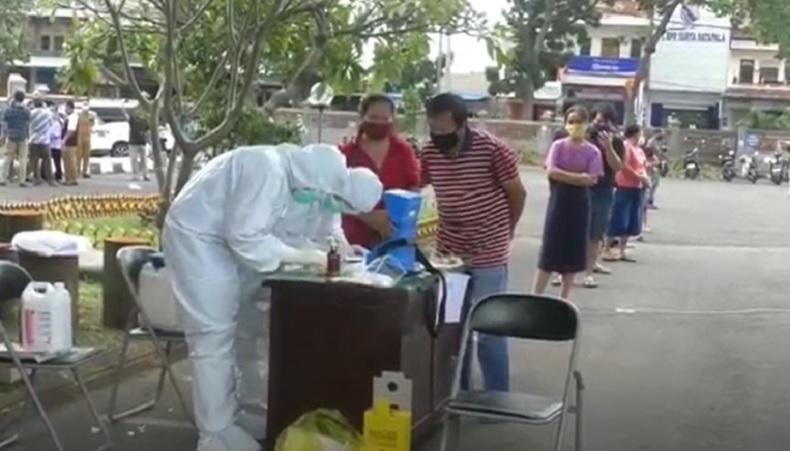 Pasar Galiran Klungkung Ditutup Hari Ini, Ribuan Pedagang Rapid Test