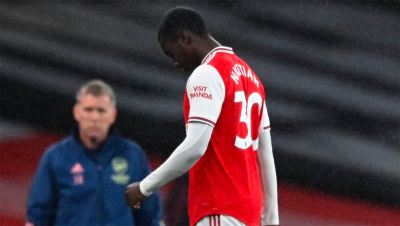 Arteta Kritik Kartu Merah Nketiah saat Arsenal Ditahan Leicester