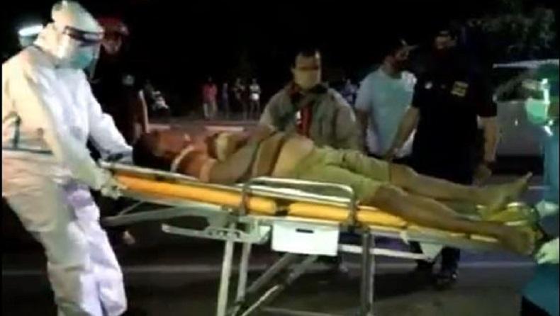 Diduga Kelelahan, Sopir Truk Terkapar dengan Mulut Berbusa di Sidoarjo