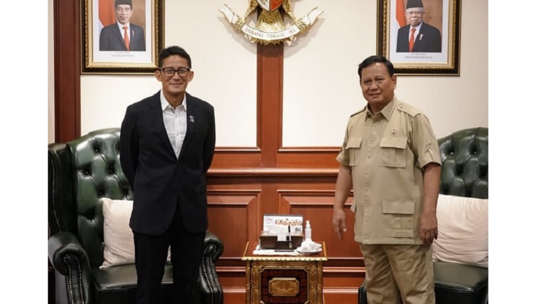 Sandiaga Uno Kunjungi Kantor Prabowo