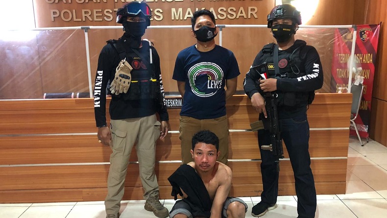 Menyerah, Jambret Ponsel di Makassar Tertangkap Usai Kejar-kejaran dengan Polisi