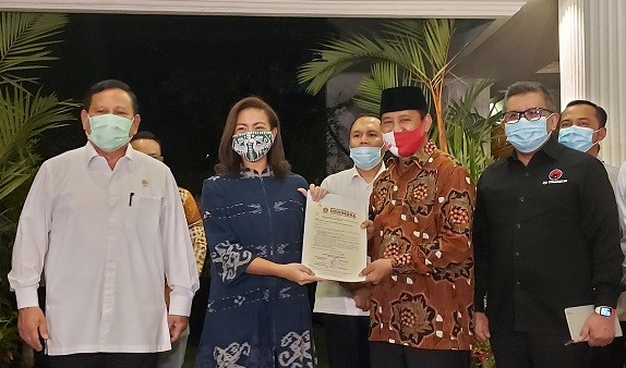 Dukung Muhammad-Sara di Pilkada Tangsel 2020, Prabowo: Kita Dorong yang Muda