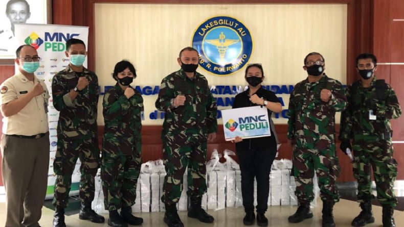 MNC Peduli Salurkan Makan Siang kepada RS Gigi dan Mulut TNI AU
