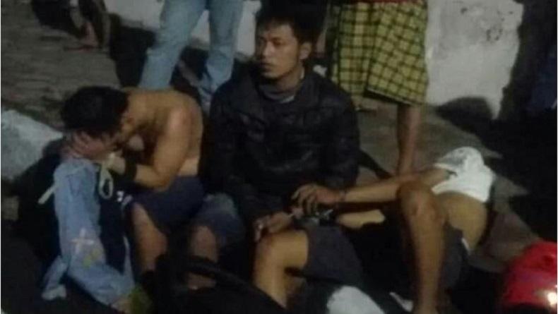 Komplotan Maling Motor Babak Belur Dihajar Massa di Surabaya