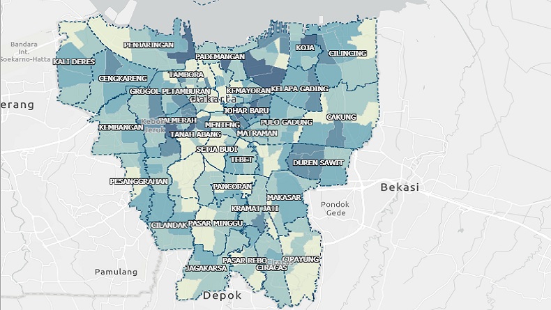 Kasus Covid-19 DKI Jakarta 28.299 Orang, Ini Potret per Kelurahan
