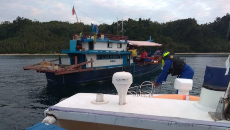 2 Kapal Asal Sulut Diamankan Polairud Polda Maluku Utara karena Langgar Fishing Ground