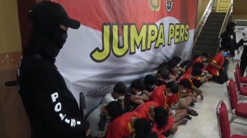 17 Anggota Geng Motor Diamankan Usai Aksi Penyerangan dan Pembakaran di Makassar