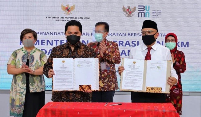 Teten dan Erick Kolaborasi Pulihkan UMKM dari Pandemi Covid-19