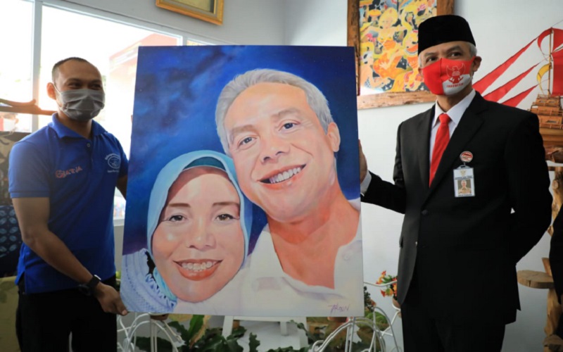 Dapat Hadiah Lukisan dari Napi, Ganjar: Saya Beli, Tidak Boleh Kalau Gratis