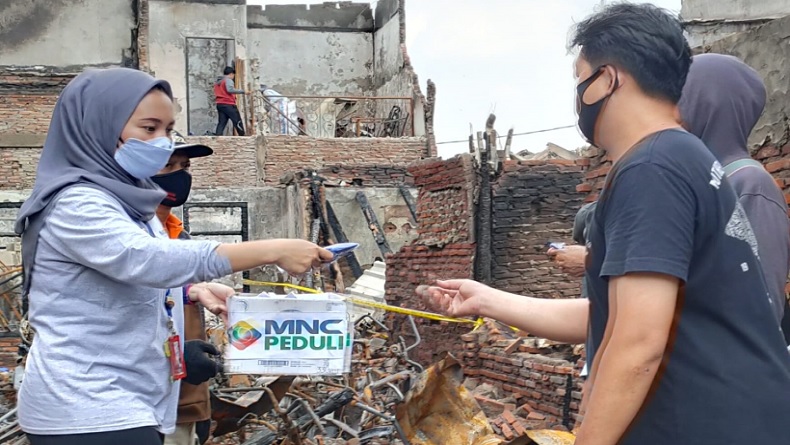 MNC Peduli Bantu Pengungsi Korban Kebakaran di Tambora