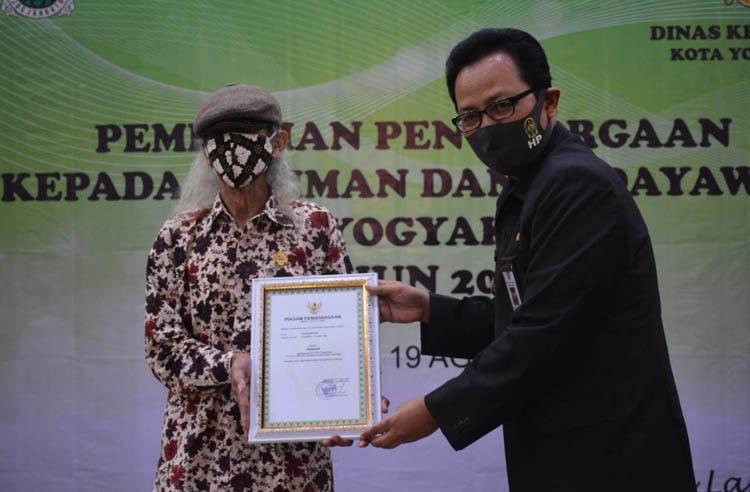Pemkot Yogyakarta Beri Penghargaan bagi 6 Seniman dan Pengelola Bangunan Cagar Budaya