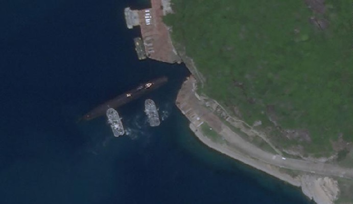 Satelit AS Tangkap Penampakan Langka Kapal Selam Nuklir China di Laut China Selatan