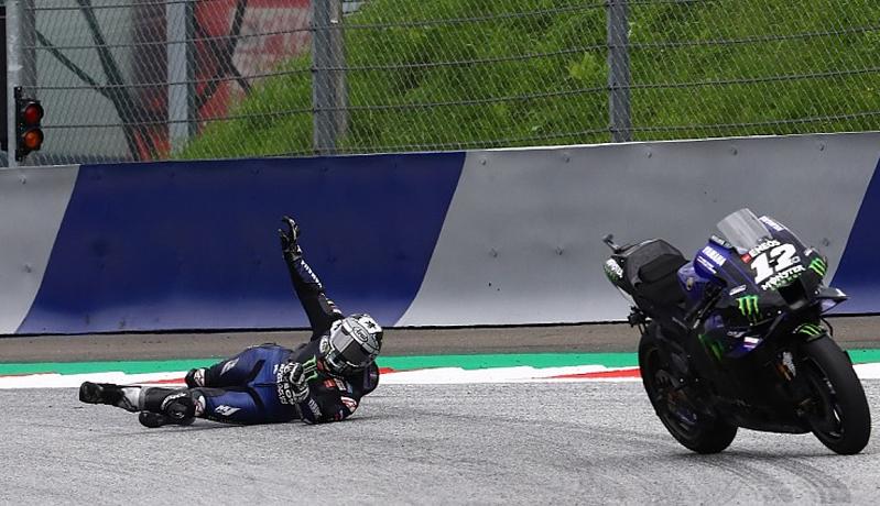 Nekat Jatuhkan Diri, Ini Penjelasan Maverick Vinales