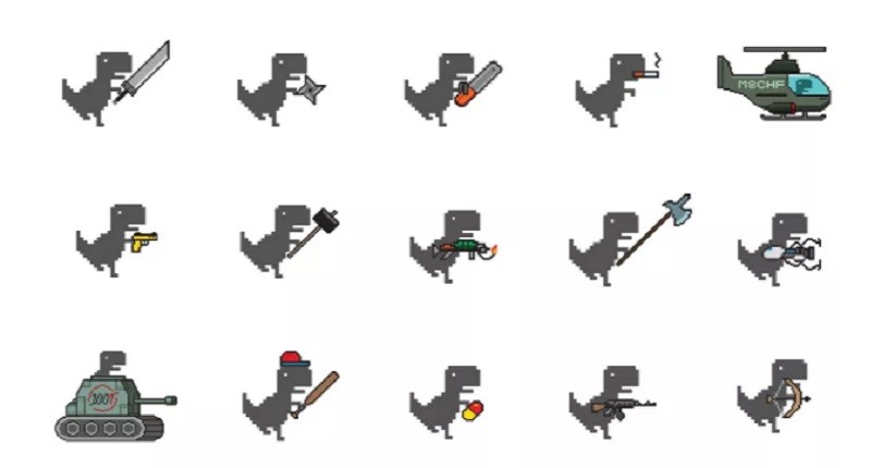 Game Browser Dinosaurus Kini Tampil dengan Beragam Senjata