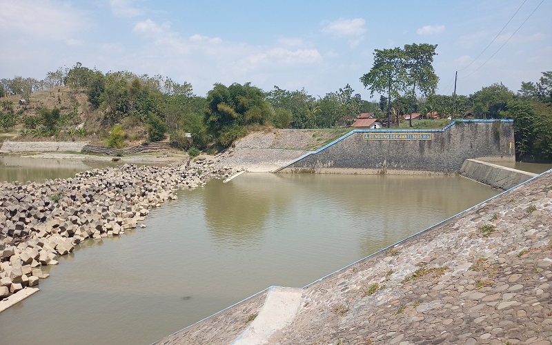 Bendungan Sokawati Pemalang Mengering, Ribuan Hektare Sawah Tak Bisa Dialiri Air