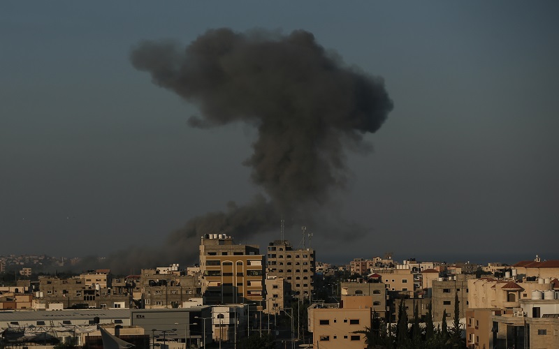  Situasi Gaza Semakin Mencekam, Hamas Luncurkan Roket Balas Serangan Militer Israel