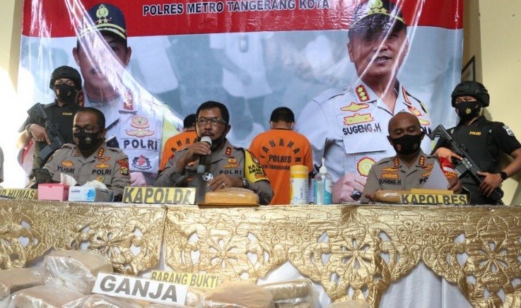 Polisi Sita 6 Karung Ganja Kering 200 Kilogram dari Aceh