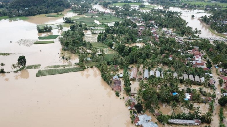 Sungai Harau Meluap, 2 Kecamatan di Kabupaten Lima Puluh Kota Terendam Banjir