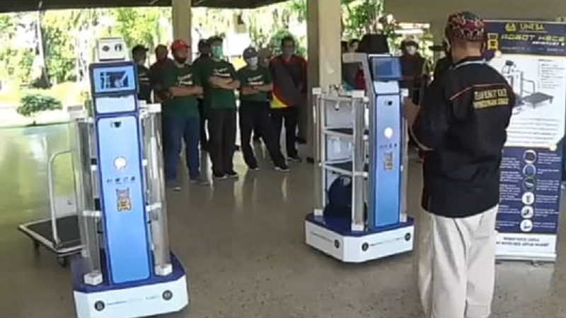 Unesa Luncurkan Robot Kece G-2 untuk Pasien Covid-19, Ini Kemampuannya