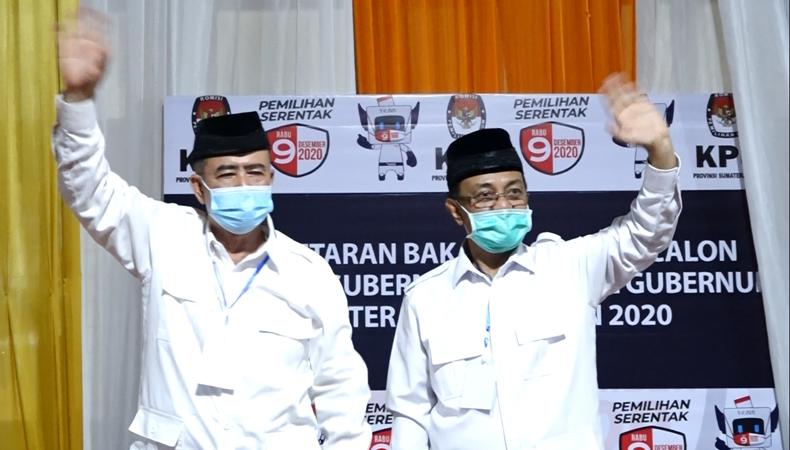 Pilgub Sumbar, Pasangan Nasrul Abit dan Indra Catri Daftar ke KPU