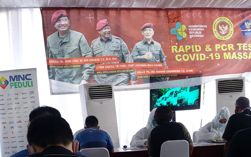MNC Peduli dan BIN Gelar Tes Swab Massal