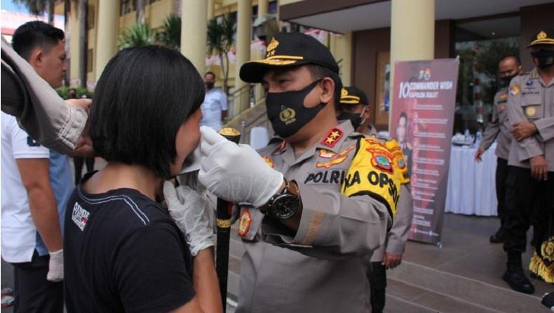 Kampanye Protokol Kesehatan, Polda Sulut Canangkan Program 1 Juta Masker