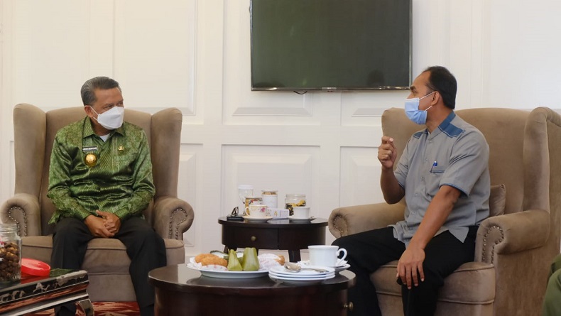 Ketua KPU Datangi Gubernur Nurdin Abdullah Minta Anggaran Pilkada Dicairkan