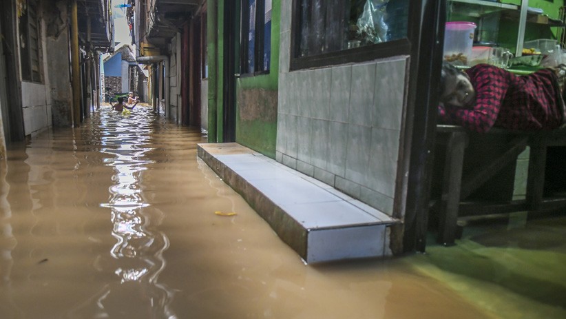 Permukiman Kebon Pala Jaktim Terendam Banjir 2 Meter