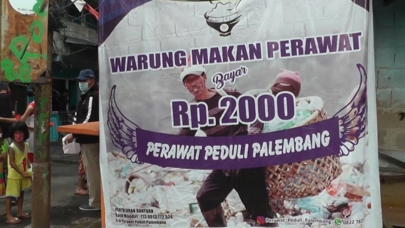 Bantu Warga Terdampak Pandemi, Perawat di Palembang Dirikan Warung Rp2.000