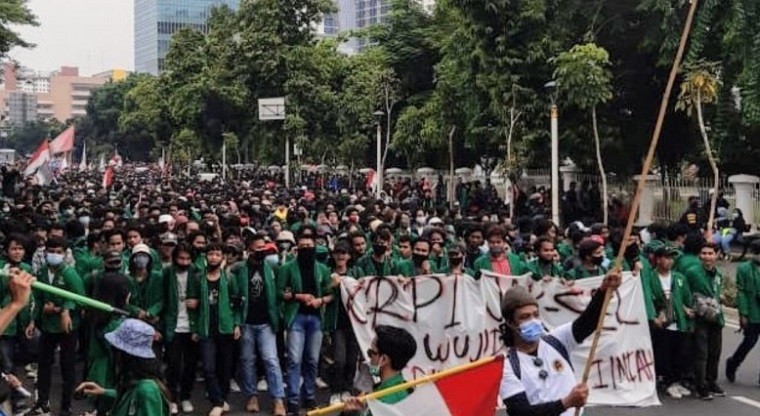 8.000 Personel Gabungan Amankan Demo Omnibus Law Hari Ini